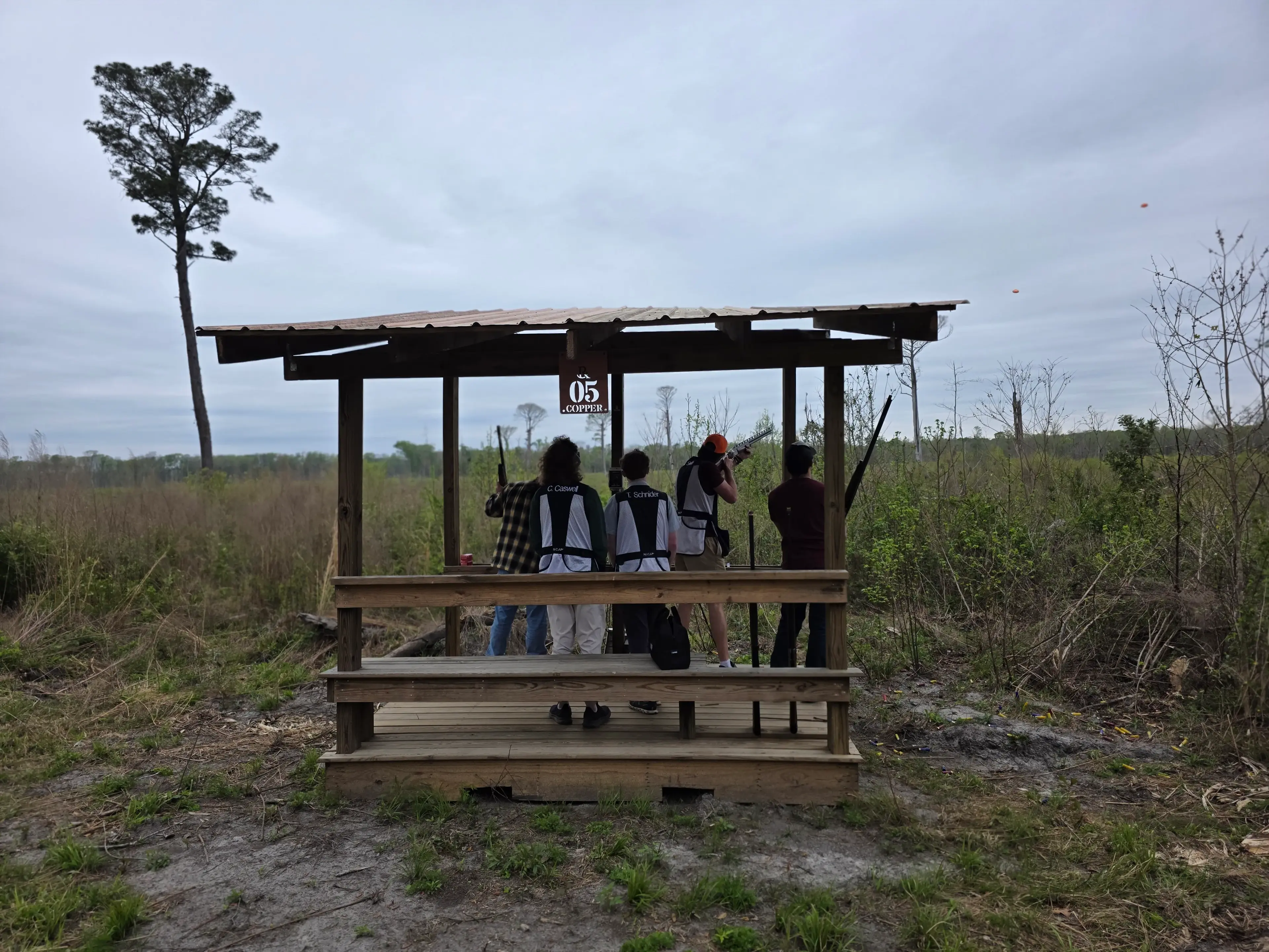 Sporting clays shooting at Traditions Field Club